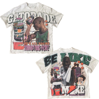 Y2K Hip Hop Graphic Cotton T-Shirt
