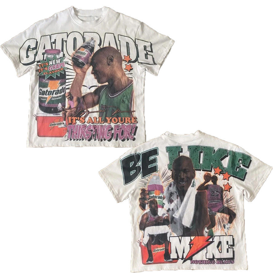 Y2K Hip Hop Graphic Cotton T-Shirt