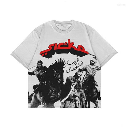 Y2K Hip Hop Graphic Cotton T-Shirt