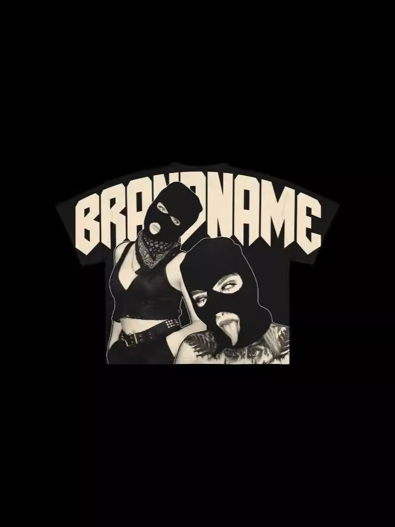 Y2K Hip Hop Graphic Cotton T-Shirt