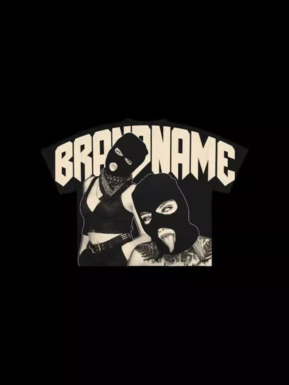 Y2K Hip Hop Graphic Cotton T-Shirt